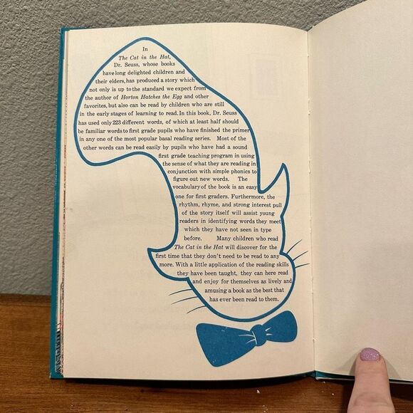 Dr. Suess The Cat In The Hat‎ 1957 First Edition with Jacket - Picture 14 of 16